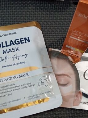 Kormesic White & Gold Collagen Anti-Aging Mask - Intensive Nourishing Sheet Mask